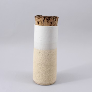 Eggshell white stoneware...