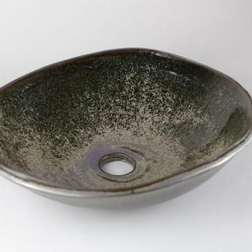 Ceramic black bathroom sink