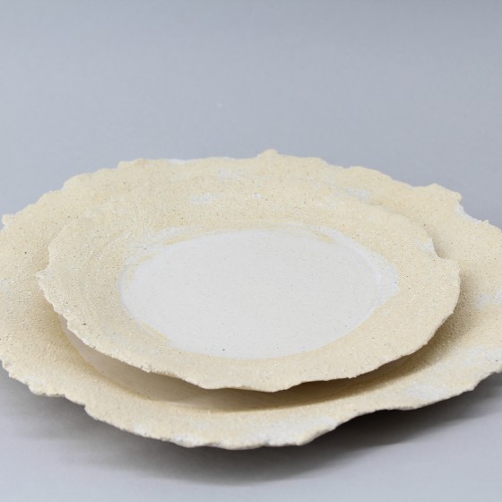 Assiette plate pétale