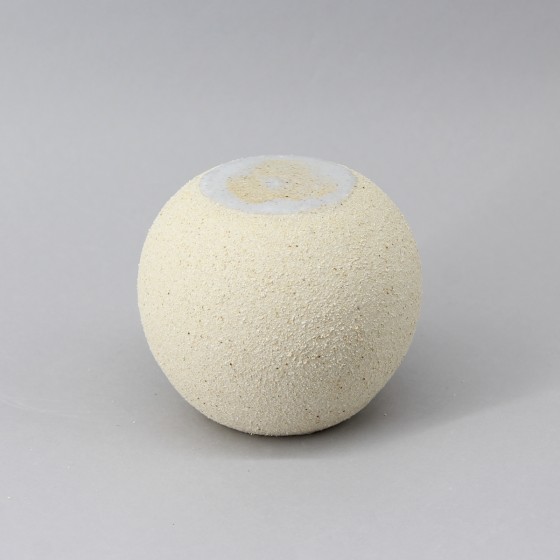 Présentoir boule grès blanc