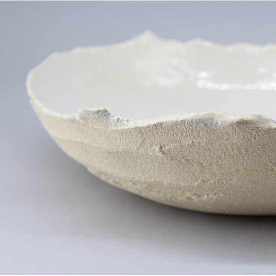 Assiette creuse "fissures"...