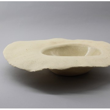 Assiette creuse ailette brute