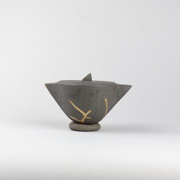 Théière et bol kintsugi