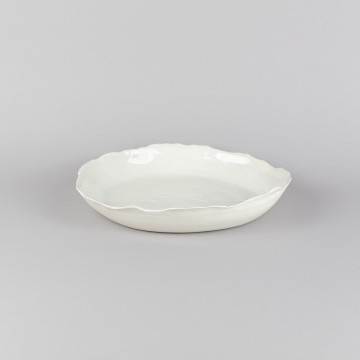 Porcelain shallow-bowl