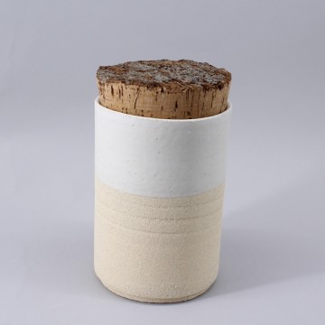 Eggshell white stoneware...