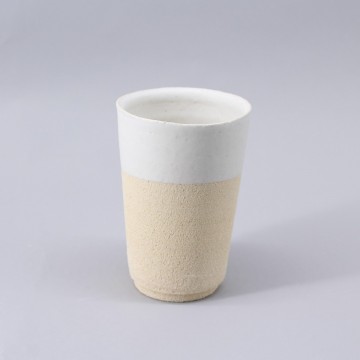 Eggshell white stoneware...